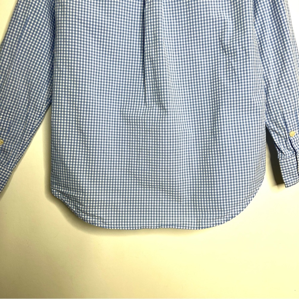 Ralph Lauren Performance Gingham Poplin Button Down Long Sleeve Shirt - Picture 8 of 11